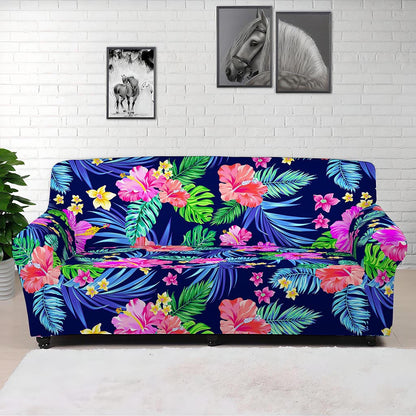 Hawaii Exotic Flowers Pattern Print Sofa Cover