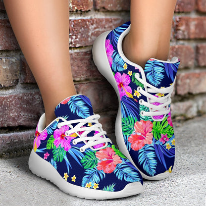 Hawaii Exotic Flowers Pattern Print Sport Shoes GearFrost