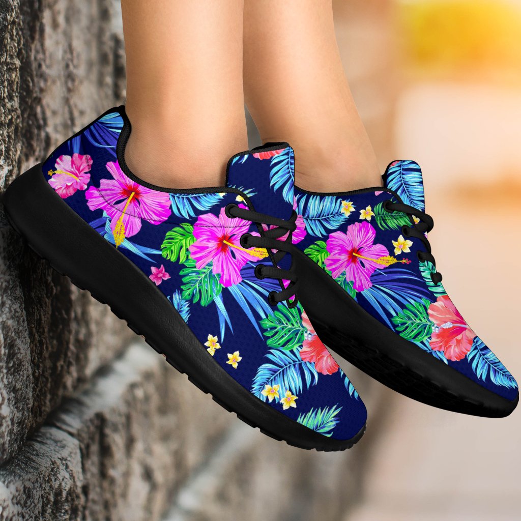 Hawaii Exotic Flowers Pattern Print Sport Shoes GearFrost