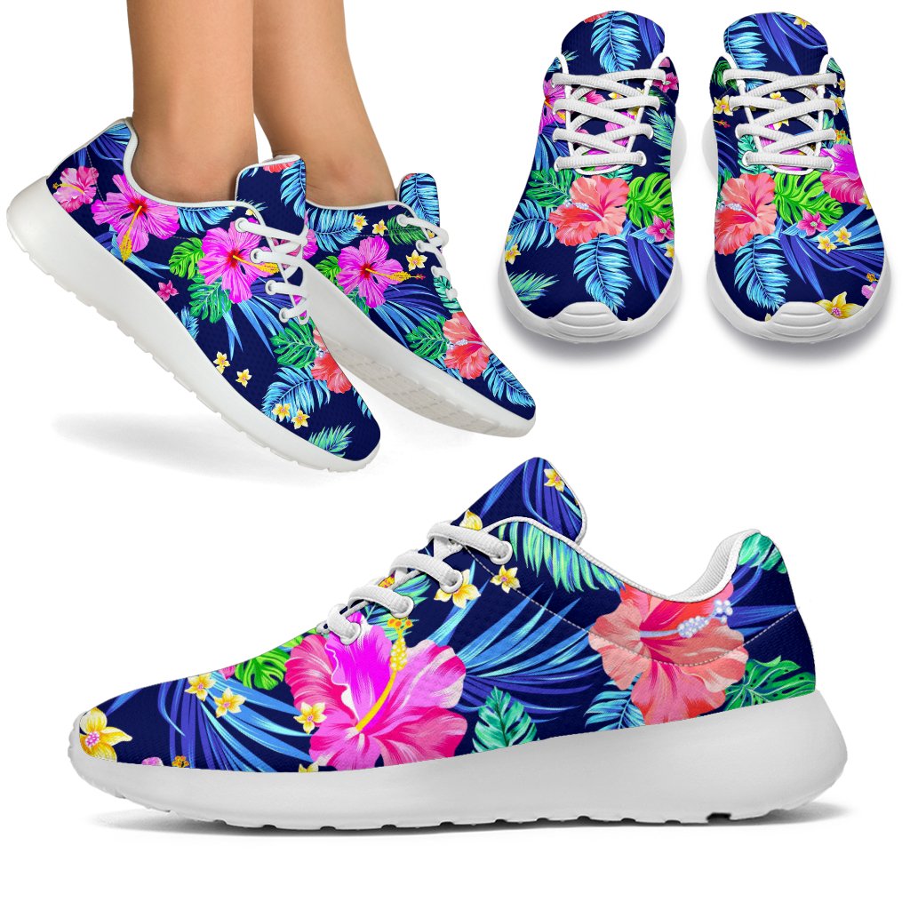 Hawaii Exotic Flowers Pattern Print Sport Shoes GearFrost