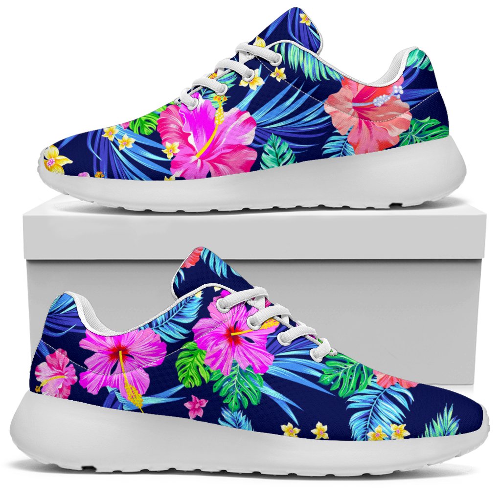 Hawaii Exotic Flowers Pattern Print Sport Shoes GearFrost
