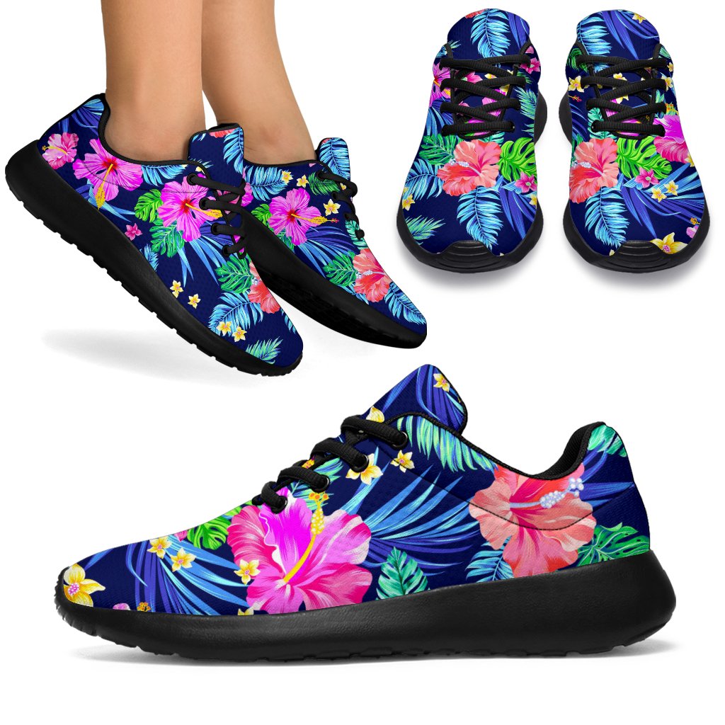 Hawaii Exotic Flowers Pattern Print Sport Shoes GearFrost