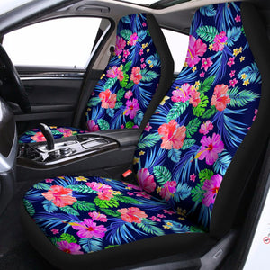 Hawaii Exotic Flowers Pattern Print Universal Fit Car Seat Covers