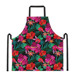 Hawaii Floral Flowers Pattern Print Apron