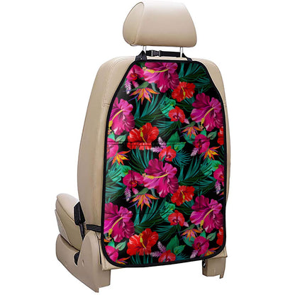 Hawaii Floral Flowers Pattern Print Car Seat Organizers