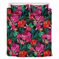 Hawaii Floral Flowers Pattern Print Duvet Cover Bedding Set
