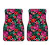 Hawaii Floral Flowers Pattern Print Front Car Floor Mats