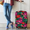 Hawaii Floral Flowers Pattern Print Luggage Cover GearFrost