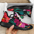 Hawaii Floral Flowers Pattern Print Mesh Knit Shoes