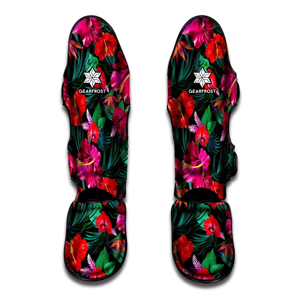 Hawaii Floral Flowers Pattern Print Muay Thai Shin Guard