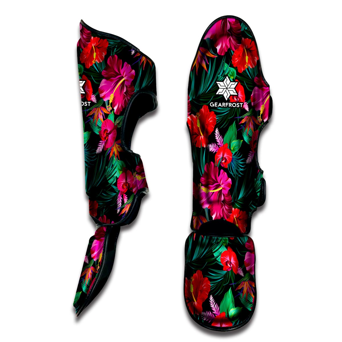 Hawaii Floral Flowers Pattern Print Muay Thai Shin Guard