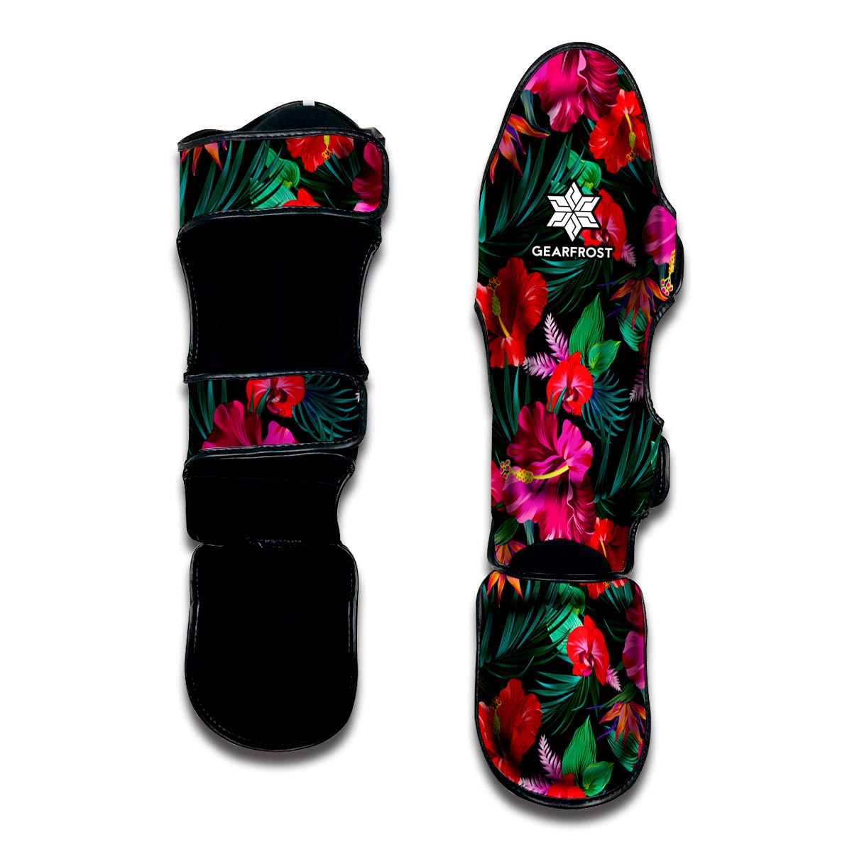 Hawaii Floral Flowers Pattern Print Muay Thai Shin Guard