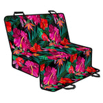 Hawaii Floral Flowers Pattern Print Pet Car Back Seat Cover