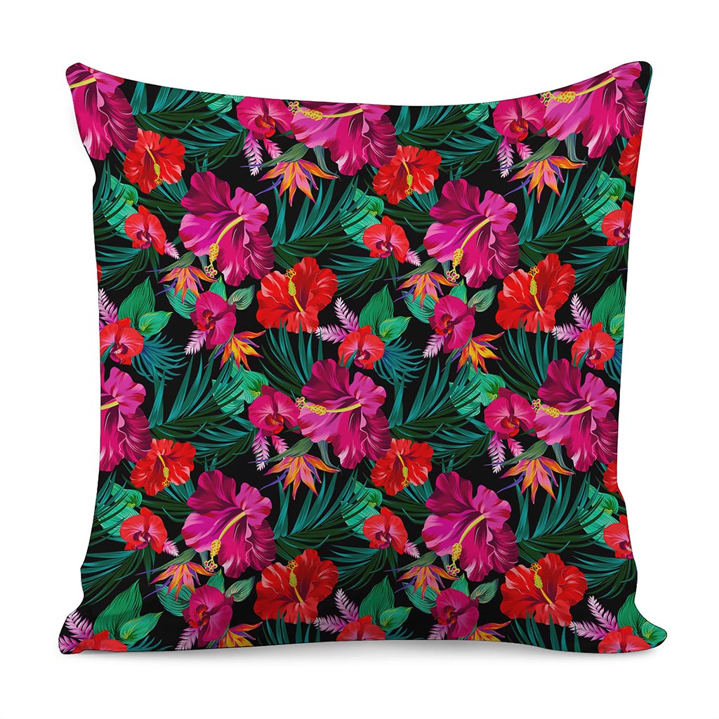 Hawaii Floral Flowers Pattern Print Pillow Cover