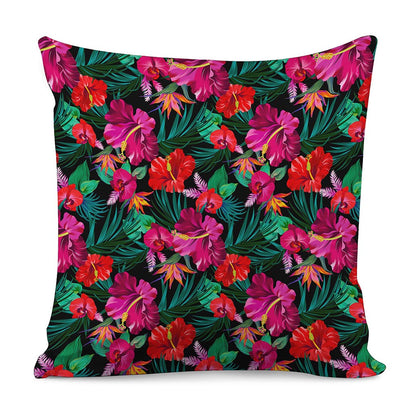 Hawaii Floral Flowers Pattern Print Pillow Cover