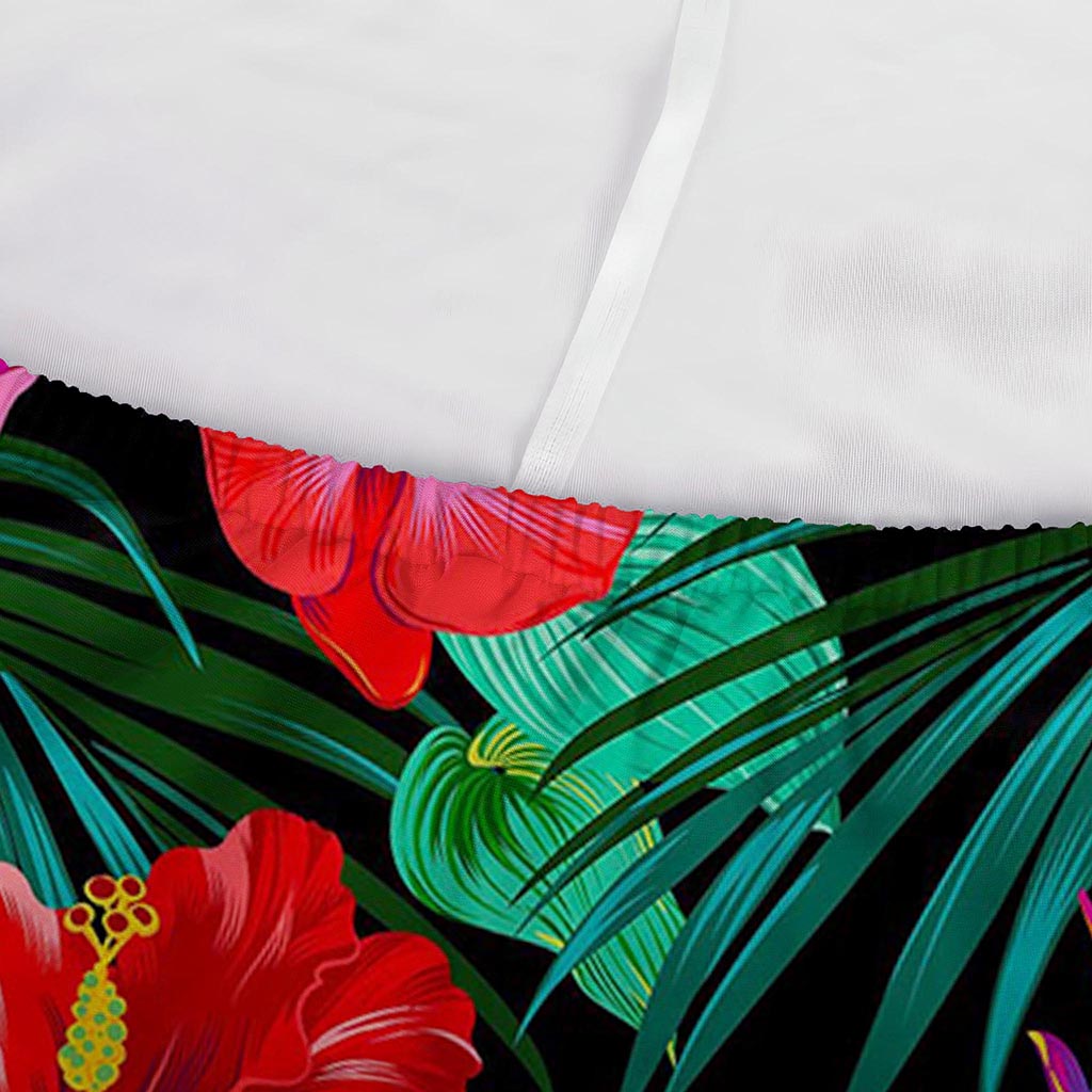 Hawaii Floral Flowers Pattern Print Sofa Cover