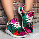 Hawaii Floral Flowers Pattern Print Sport Shoes GearFrost