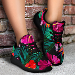 Hawaii Floral Flowers Pattern Print Sport Shoes GearFrost