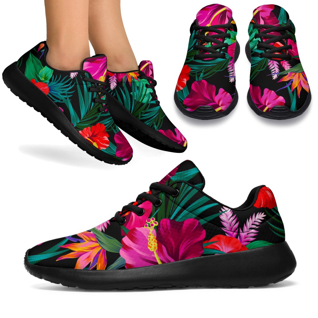 Hawaii Floral Flowers Pattern Print Sport Shoes GearFrost