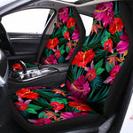 Hawaii Floral Flowers Pattern Print Universal Fit Car Seat Covers