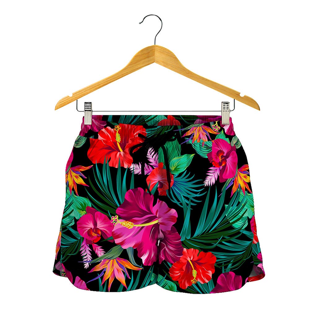 Hawaii Floral Flowers Pattern Print Women's Shorts