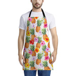 Hawaii Hibiscus Pineapple Pattern Print Apron