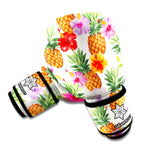 Hawaii Hibiscus Pineapple Pattern Print Boxing Gloves