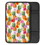 Hawaii Hibiscus Pineapple Pattern Print Car Center Console Cover