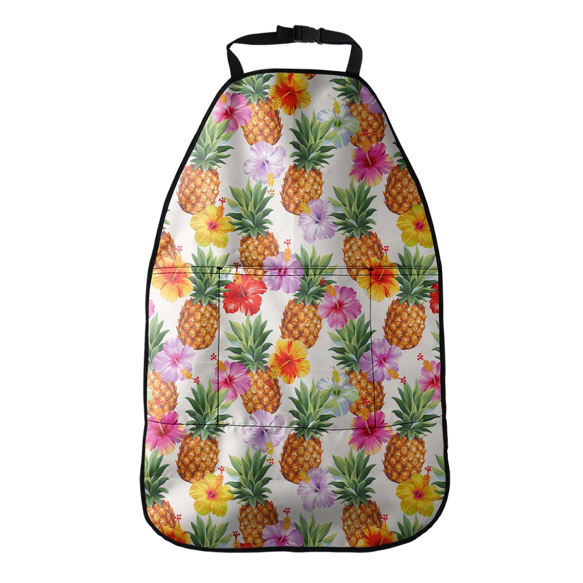 Hawaii Hibiscus Pineapple Pattern Print Car Seat Organizers