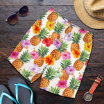 Hawaii Hibiscus Pineapple Pattern Print Men's Shorts