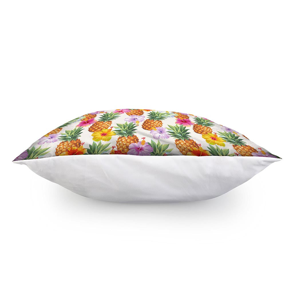 Hawaii Hibiscus Pineapple Pattern Print Pillow Cover