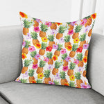 Hawaii Hibiscus Pineapple Pattern Print Pillow Cover