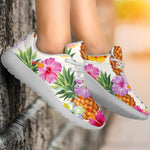 Hawaii Hibiscus Pineapple Pattern Print Sport Shoes GearFrost