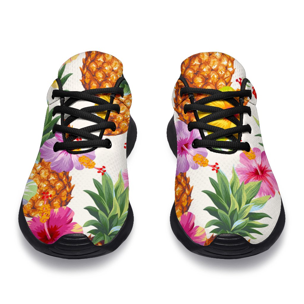 Hawaii Hibiscus Pineapple Pattern Print Sport Shoes GearFrost