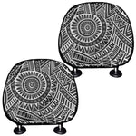 Hawaii Polynesian Tribal Print Car Headrest Covers