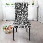 Hawaii Polynesian Tribal Print Dining Chair Slipcover