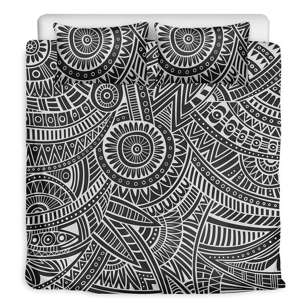 Hawaii Polynesian Tribal Print Duvet Cover Bedding Set