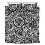 Hawaii Polynesian Tribal Print Duvet Cover Bedding Set