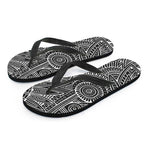 Hawaii Polynesian Tribal Print Flip Flops