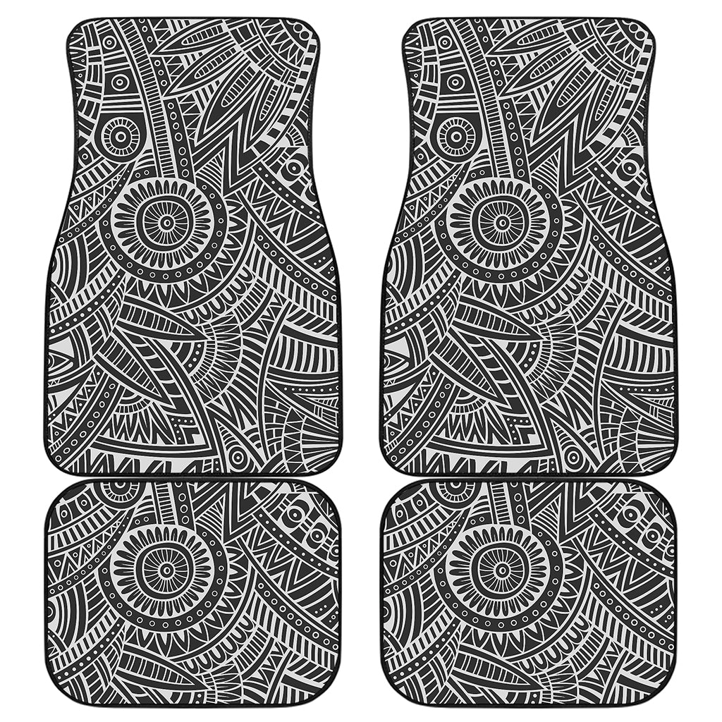 Hawaii Polynesian Tribal Print Front and Back Car Floor Mats