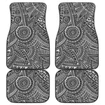 Hawaii Polynesian Tribal Print Front and Back Car Floor Mats
