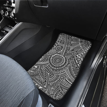 Hawaii Polynesian Tribal Print Front and Back Car Floor Mats
