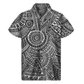 Hawaii Polynesian Tribal Print Men's Short Sleeve Shirt