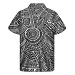 Hawaii Polynesian Tribal Print Men's Short Sleeve Shirt