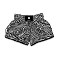 Hawaii Polynesian Tribal Print Muay Thai Boxing Shorts