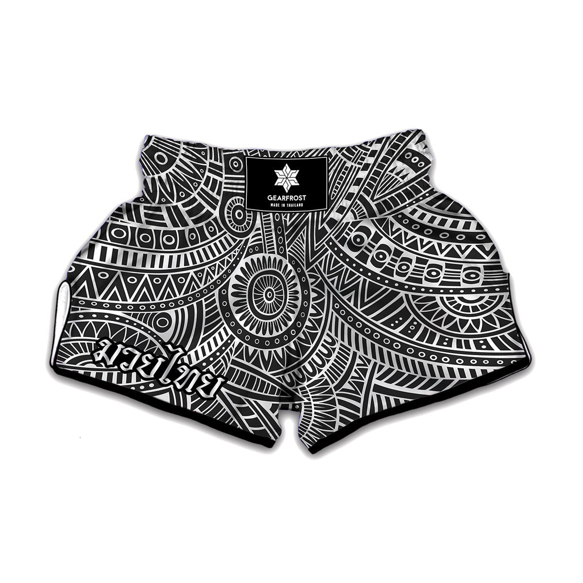 Hawaii Polynesian Tribal Print Muay Thai Boxing Shorts