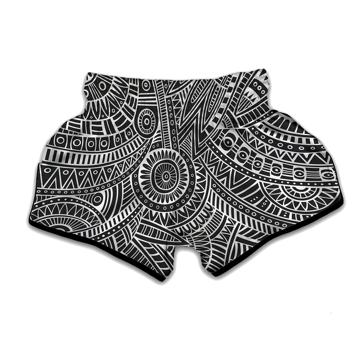 Hawaii Polynesian Tribal Print Muay Thai Boxing Shorts