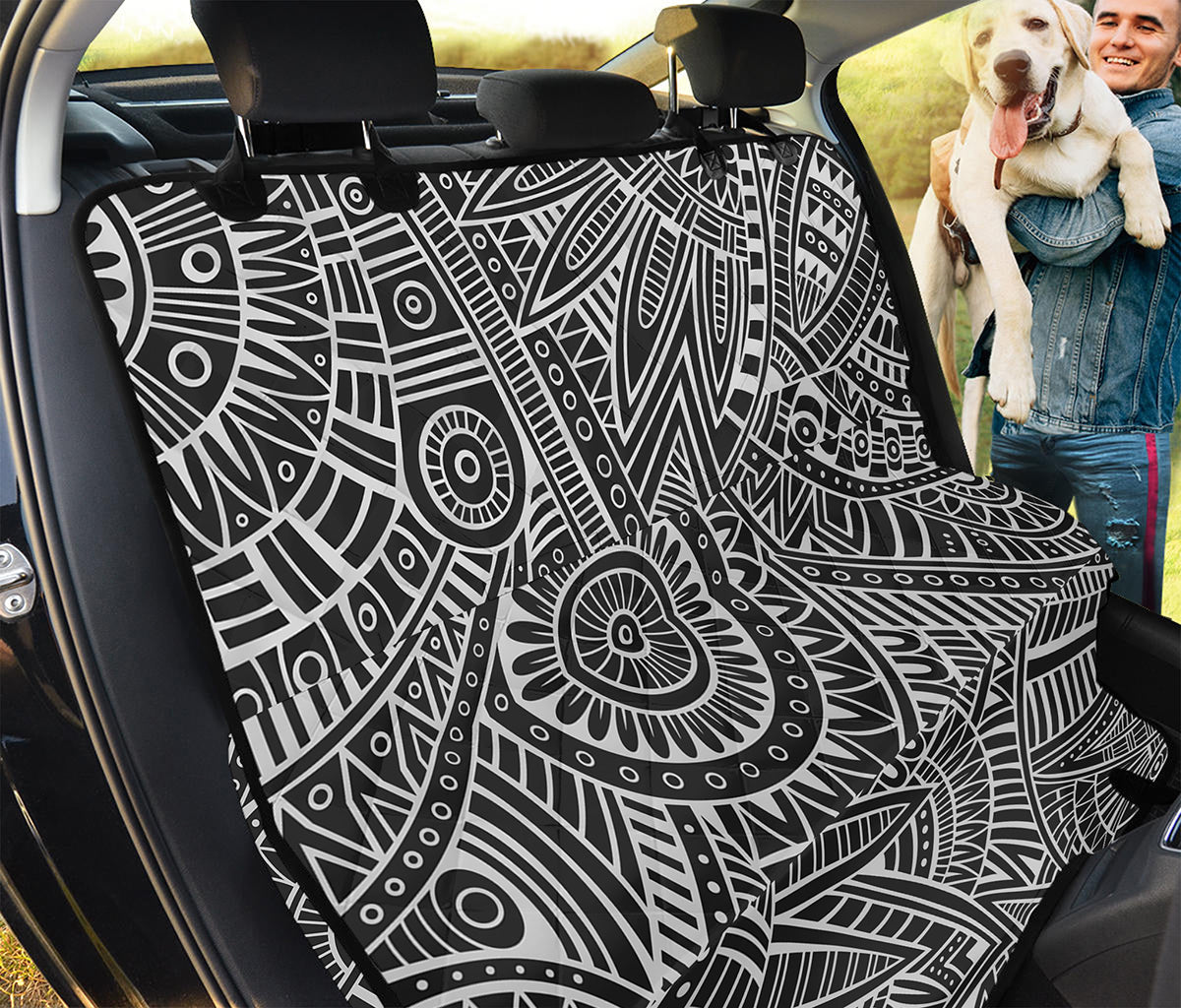 Hawaii Polynesian Tribal Print Pet Car Back Seat Cover