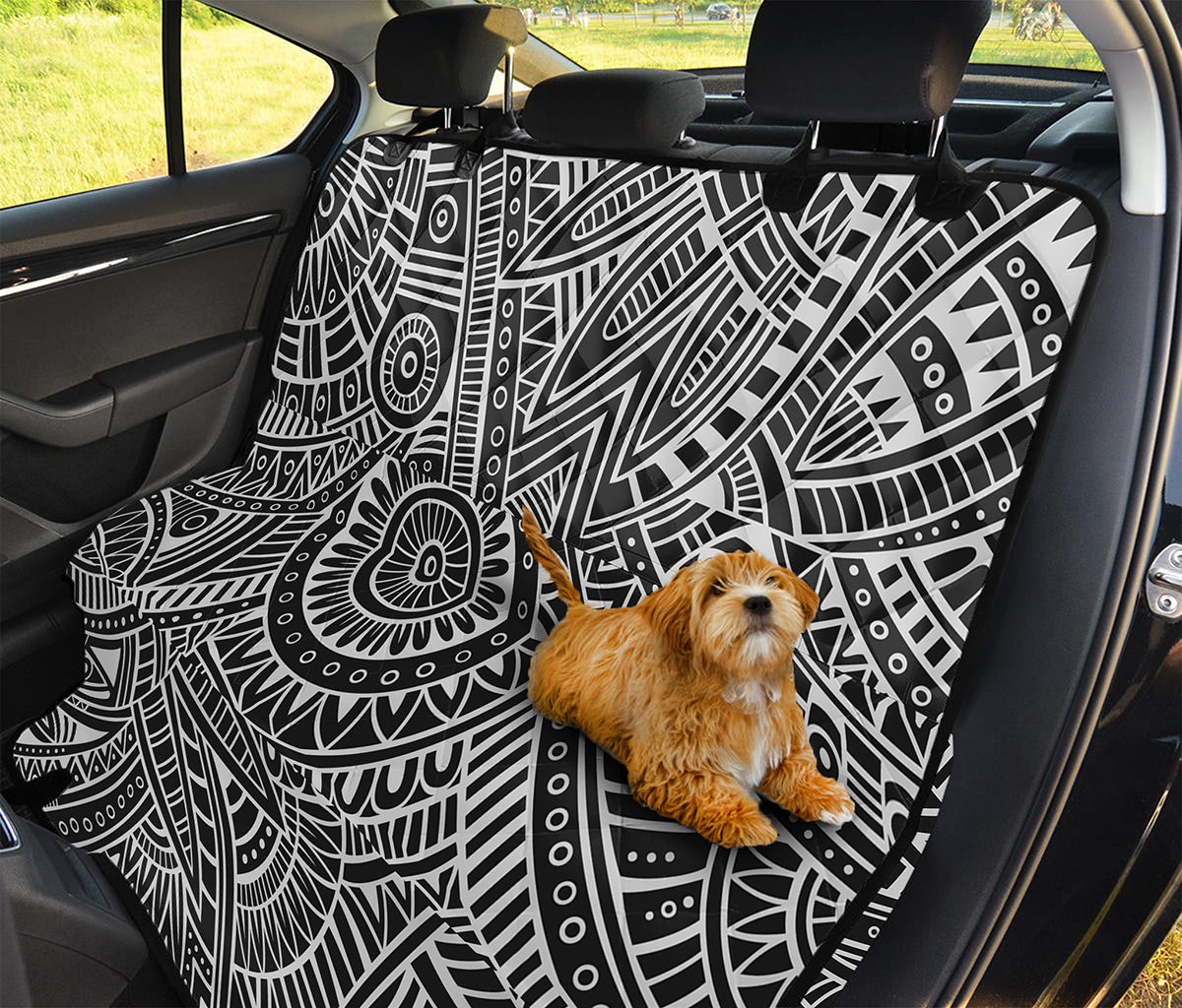 Hawaii Polynesian Tribal Print Pet Car Back Seat Cover