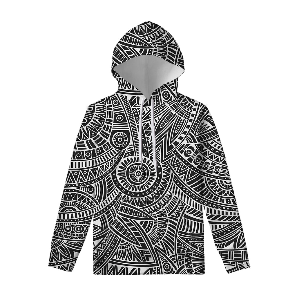Hawaii Polynesian Tribal Print Pullover Hoodie